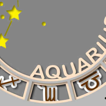 Intra απο ξύλο plywood 3mm-4mm πάχος Aquarius Shadow Box Layered Map Zodiac Δίασταση 25x25 cm INTRAFABR-26369885 - Image 2