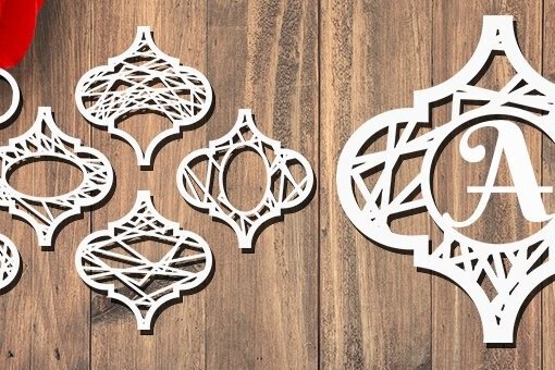 Intra απο ξύλο plywood 3mm-4mm πάχος Arabesque 3D Χριστούγεννα Δίασταση 15x15 cm INTRAFABR-77327109