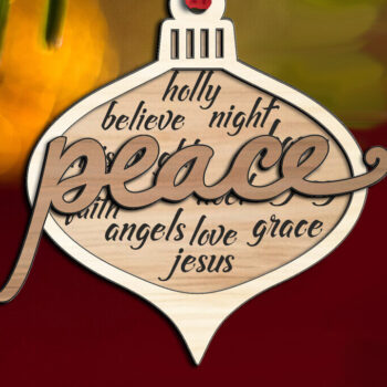 Intra απο ξύλο plywood 3mm-4mm πάχος Arabesque Χριστουγεννιάτικο στολίδι Γέννησης Δίασταση 8x8 cm INTRAFABR-109523470 - Image 2