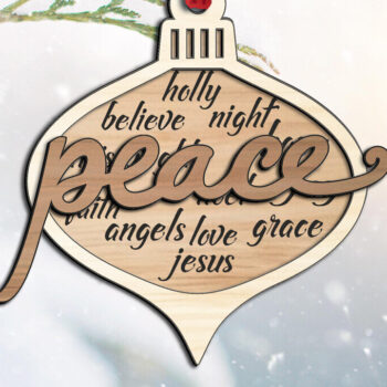 Intra απο ξύλο plywood 3mm-4mm πάχος Arabesque Χριστουγεννιάτικο στολίδι Γέννησης Δίασταση 8x8 cm INTRAFABR-109523470 - Image 3