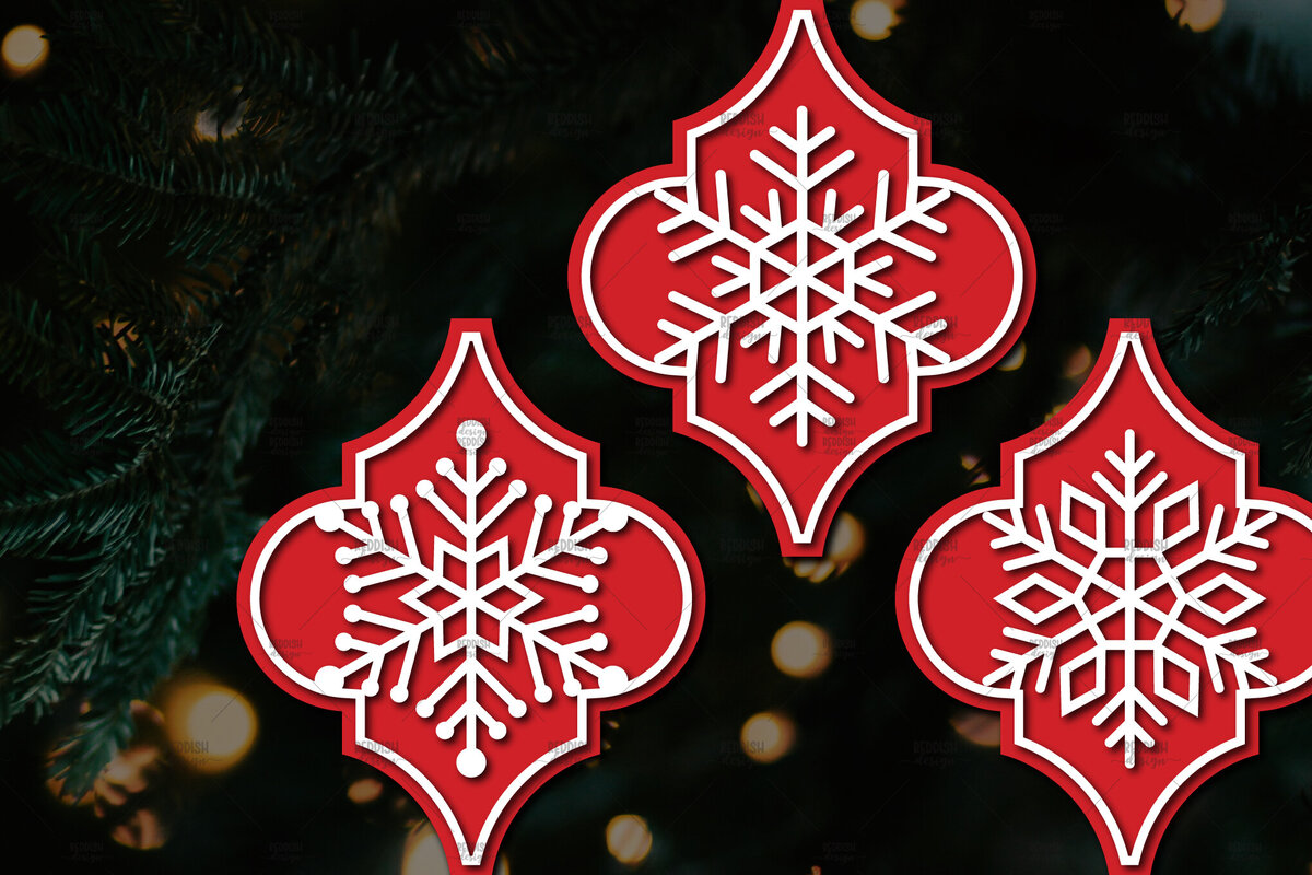 Intra απο ξύλο plywood 3mm-4mm πάχος Arabesque Χριστουγεννιάτικο Στολίδι 4.3x3.6 Δίασταση 3x3 cm INTRAFABR-107098489