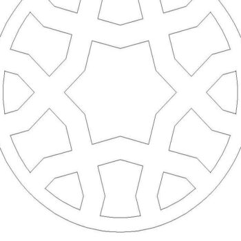 Intra απο ξύλο plywood 3mm-4mm πάχος Σουβέρ για ποτό Arabesque Κοπή Αρχείων Δίασταση 15x15 cm INTRAFABR-37101501 - Image 9