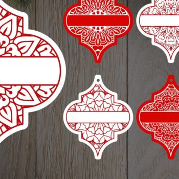 Intra απο ξύλο plywood 3mm-4mm πάχος Arabesque Christmas 1 Δίασταση 15x15 cm INTRAFABR-37785736 - Image 1