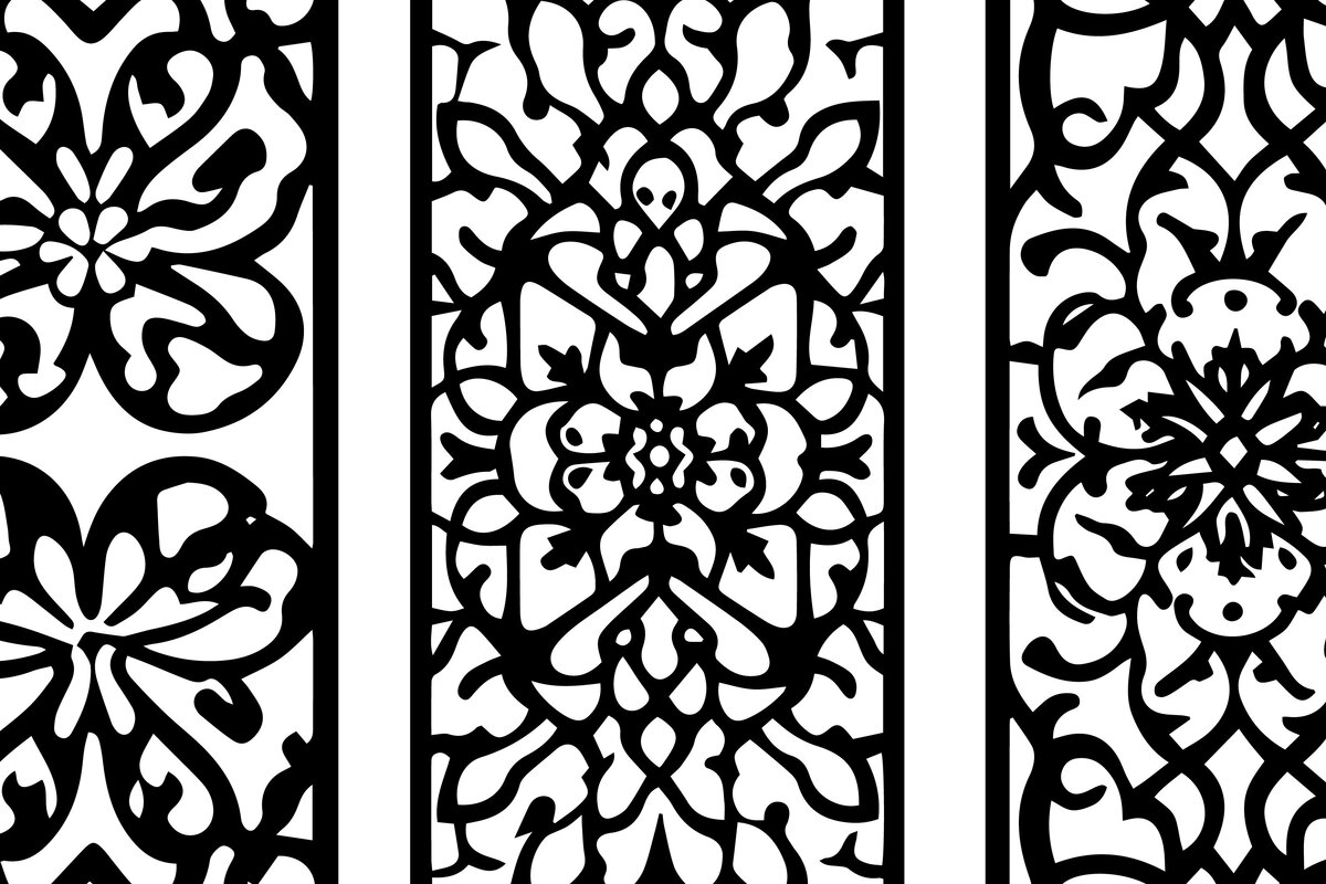 Intra απο ξύλο plywood 3mm-4mm πάχος Σχέδια αραβικής αψίδας Σχέδιο κοπής με λέιζερ Δίασταση 40x40 cm INTRAFABR-116036446