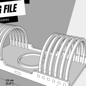 Intra απο ξύλο plywood 3mm-4mm πάχος Αψίδα Κηροπήγιο | | Δίασταση 15x15 cm INTRAFABR-95215301 - Image 1