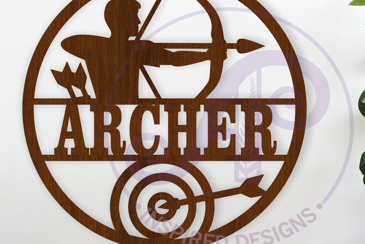 Intra απο ξύλο plywood 3mm-4mm πάχος Τοξοβολία Όνομα Τέχνης τοίχου Δίασταση 10x10 cm INTRAFABR-123461580