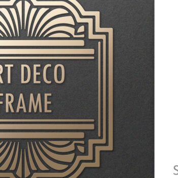 Intra απο ξύλο plywood 3mm-4mm πάχος Art Deco Vintage Μονόγραμμα Πλαίσιο Δίασταση 7x7 cm INTRAFABR-121234816 - Image 1