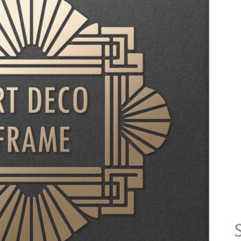 Intra απο ξύλο plywood 3mm-4mm πάχος Art Deco Vintage Μονόγραμμα Πλαίσιο Δίασταση 7x7 cm INTRAFABR-121234854 - Image 1