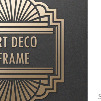 Intra απο ξύλο plywood 3mm-4mm πάχος Art Deco Vintage Μονόγραμμα Πλαίσιο Δίασταση 7x7 cm INTRAFABR-121234791 - Image 1