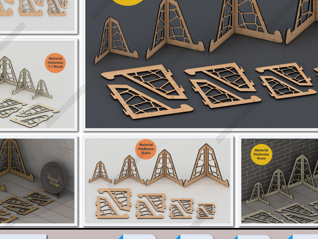 Intra απο ξύλο plywood 3mm-4mm πάχος Stand Easel Art - Lase Precision-Crafted Δίασταση 30x20 cm INTRAFABR-95613652 - Image 1