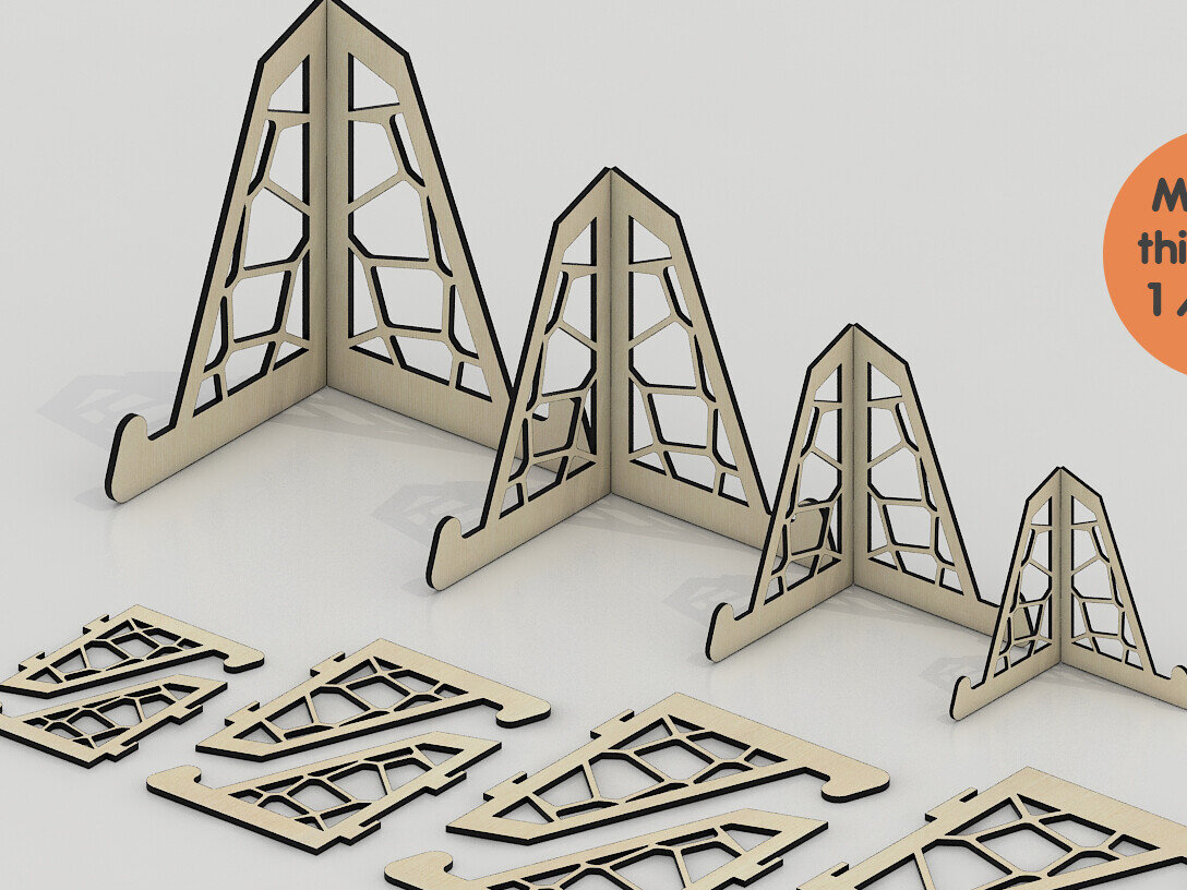 Intra απο ξύλο plywood 3mm-4mm πάχος Stand Easel Art - Lase Precision-Crafted Δίασταση 30x20 cm INTRAFABR-95613652 - Image 3