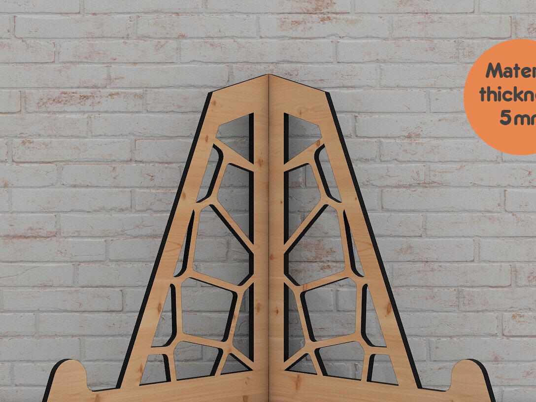 Intra απο ξύλο plywood 3mm-4mm πάχος Stand Easel Art - Lase Precision-Crafted Δίασταση 30x20 cm INTRAFABR-95613652 - Image 7
