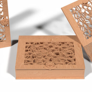 Intra απο ξύλο plywood 3mm-4mm πάχος Καλλιτεχνικό μοτίβο Box Δίασταση 30x30 cm INTRAFABR-118196514 - Image 2