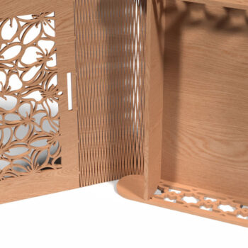 Intra απο ξύλο plywood 3mm-4mm πάχος Καλλιτεχνικό μοτίβο Box Δίασταση 30x30 cm INTRAFABR-118196514 - Image 4