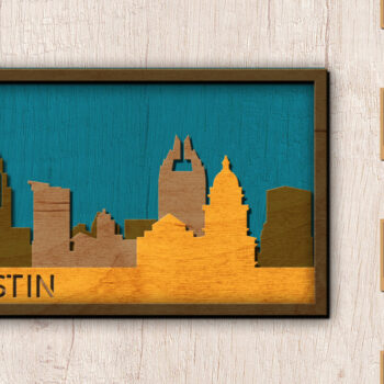 Intra απο ξύλο plywood 3mm-4mm πάχος Austin Skyline  Multi-layer Δίασταση 30x20 cm INTRAFABR-13109266 - Image 2