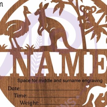 Intra απο ξύλο plywood 3mm-4mm πάχος Στατιστικά για τα νεογέννητα ζώα της Αυστραλίας Δίασταση 10x10 cm INTRAFABR-97880164 - Image 3