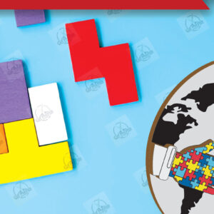 Intra απο ξύλο plywood 3mm-4mm πάχος Autism Awareness Keychain Δίασταση 6x6 cm INTRAFABR-116604276