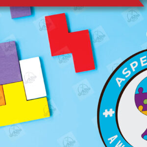 Intra απο ξύλο plywood 3mm-4mm πάχος Autism Awareness Keychain Δίασταση 6x6 cm INTRAFABR-116604529