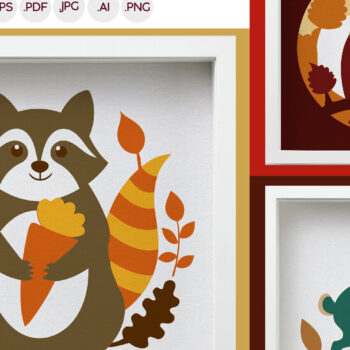 Intra απο ξύλο plywood 3mm-4mm πάχος Φθινοπωρινό , Φθινόπωρο πολλαπλών επιπέδων Δίασταση 25x25 cm INTRAFABR-102420555 - Image 1