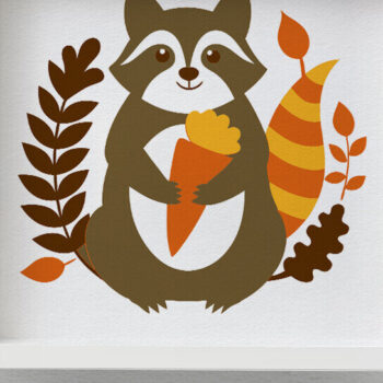 Intra απο ξύλο plywood 3mm-4mm πάχος Φθινοπωρινό , Φθινόπωρο πολλαπλών επιπέδων Δίασταση 25x25 cm INTRAFABR-102420555 - Image 2