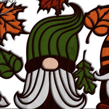 Intra απο ξύλο plywood 3mm-4mm πάχος Φθινοπωρινό GHNOME Διακόσμηση, κοπής με λέιζερ Δίασταση 4x4 cm INTRAFABR-78720298 - Image 7