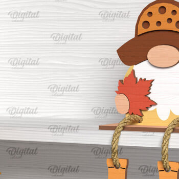 Intra απο ξύλο plywood 3mm-4mm πάχος κοπής με λέιζερ Autumn Gnomes Δίασταση 30x20 cm INTRAFABR-103514992 - Image 10