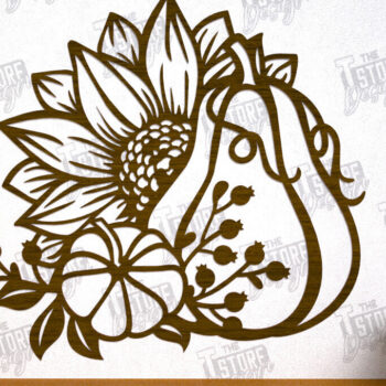 Intra απο ξύλο plywood 3mm-4mm πάχος τέχνης τοίχου φθινοπώρου | Φθινοπωρινή Δίασταση 40x40 cm INTRAFABR-103046653 - Image 2