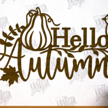 Intra απο ξύλο plywood 3mm-4mm πάχος τέχνης τοίχου φθινοπώρου | Φθινοπωρινή Δίασταση 40x40 cm INTRAFABR-103046653 - Image 4