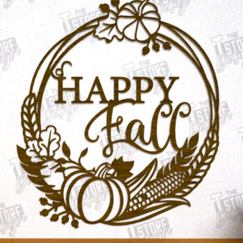 Intra απο ξύλο plywood 3mm-4mm πάχος τέχνης τοίχου φθινοπώρου | Φθινοπωρινή Δίασταση 40x40 cm INTRAFABR-103046653 - Image 9