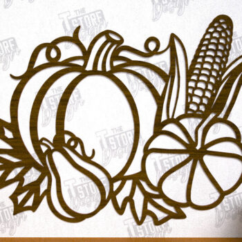 Intra απο ξύλο plywood 3mm-4mm πάχος Φθινοπωρινή Τέχνη τοίχου | Φθινοπωρινό σημάδι | CNC Δίασταση 40x40 cm INTRAFABR-103046649 - Image 1