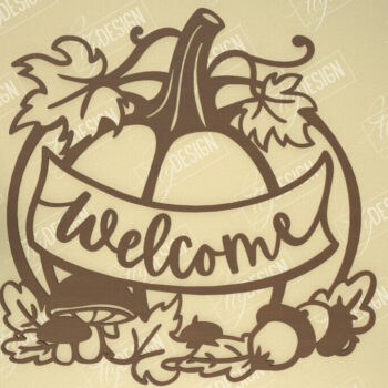 Intra απο ξύλο plywood 3mm-4mm πάχος Φθινοπωρινό κοπής με λέιζερ τοίχου Δίασταση 40x40 cm INTRAFABR-103522098 - Image 2