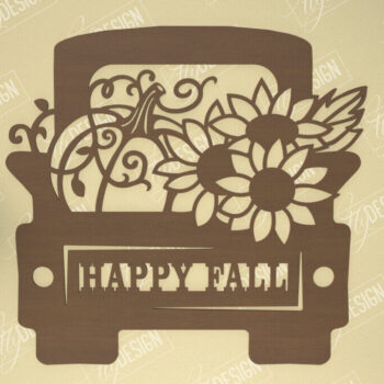 Intra απο ξύλο plywood 3mm-4mm πάχος Φθινοπωρινό κοπής με λέιζερ τοίχου Δίασταση 40x40 cm INTRAFABR-103522098 - Image 3