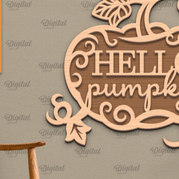 Intra απο ξύλο plywood 3mm-4mm πάχος Σχέδιο κοπής με λέιζερ τέχνης τοίχου φθινοπώρου Δίασταση 40x40 cm INTRAFABR-101753979 - Image 1