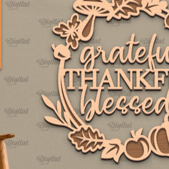 Intra απο ξύλο plywood 3mm-4mm πάχος Σχέδιο κοπής με λέιζερ τέχνης τοίχου φθινοπώρου Δίασταση 40x40 cm INTRAFABR-101754365 - Image 1