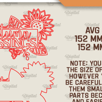 Intra απο ξύλο plywood 3mm-4mm πάχος κοπής με λέιζερ Arts για το φθινόπωρο Δίασταση 40x40 cm INTRAFABR-101755339 - Image 9