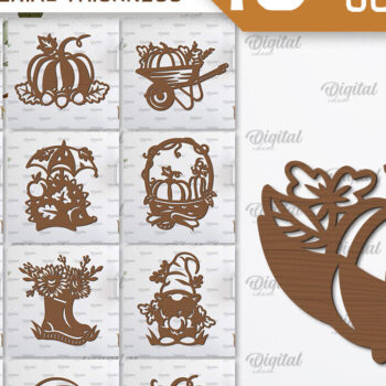 Intra απο ξύλο plywood 3mm-4mm πάχος Φθινοπωρινό Διακόσμηση Τοίχων Δέσμη κοπής με λέιζερ Δίασταση 30x20 cm INTRAFABR-101682504 - Image 1