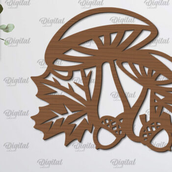 Intra απο ξύλο plywood 3mm-4mm πάχος Φθινοπωρινό Διακόσμηση Τοίχων Δέσμη κοπής με λέιζερ Δίασταση 30x20 cm INTRAFABR-101682504 - Image 3