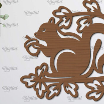 Intra απο ξύλο plywood 3mm-4mm πάχος Φθινοπωρινό Διακόσμηση Τοίχων Δέσμη κοπής με λέιζερ Δίασταση 30x20 cm INTRAFABR-101682504 - Image 5