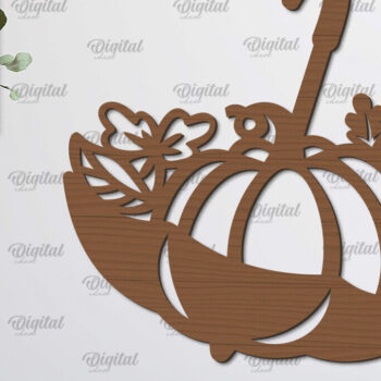 Intra απο ξύλο plywood 3mm-4mm πάχος Φθινοπωρινό Διακόσμηση Τοίχων Δέσμη κοπής με λέιζερ Δίασταση 30x20 cm INTRAFABR-101682504 - Image 8