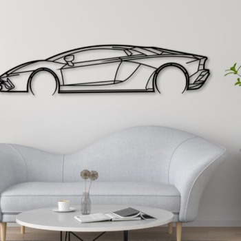 Intra απο ξύλο plywood 3mm-4mm πάχος Aventdor Car Silhouette Δίασταση 15x15 cm INTRAFABR-110316805 - Image 1