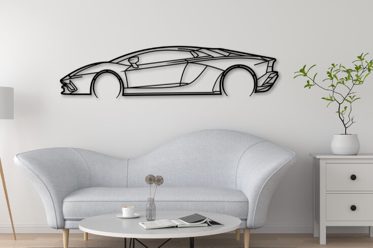 Intra απο ξύλο plywood 3mm-4mm πάχος Aventdor Car Silhouette Δίασταση 15x15 cm INTRAFABR-110316805 - Image 1