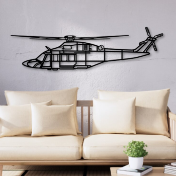 Intra απο ξύλο plywood 3mm-4mm πάχος AW139 Helicopter Silhouette Δίασταση 15x15 cm INTRAFABR-110316984 - Image 1
