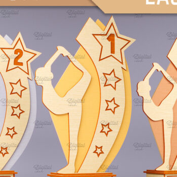 Intra απο ξύλο plywood 3mm-4mm πάχος Award Cut . Wood Trophy Δίασταση 30x20 cm INTRAFABR-83372152 - Image 3