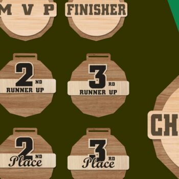 Intra απο ξύλο plywood 3mm-4mm πάχος Βραβείο  File - Πρωταθλητής, MVP Δίασταση 30x20 cm INTRAFABR-115612584 - Image 1