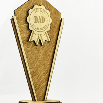 Intra απο ξύλο plywood 3mm-4mm πάχος Τρόπαιο Βραβείου. κοπής με λέιζερ. Δίασταση 15x15 cm INTRAFABR-82471219 - Image 5