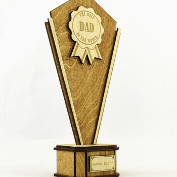 Intra απο ξύλο plywood 3mm-4mm πάχος Τρόπαιο Βραβείου. κοπής με λέιζερ. Δίασταση 15x15 cm INTRAFABR-82471219 - Image 7