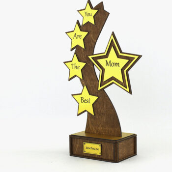 Intra απο ξύλο plywood 3mm-4mm πάχος Βραβείο Τρόπαιο. κοπής με λέιζερ Δίασταση 15x15 cm INTRAFABR-82470676 - Image 1