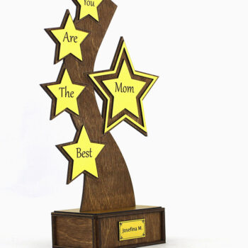 Intra απο ξύλο plywood 3mm-4mm πάχος Βραβείο Τρόπαιο. κοπής με λέιζερ Δίασταση 15x15 cm INTRAFABR-82470676 - Image 2