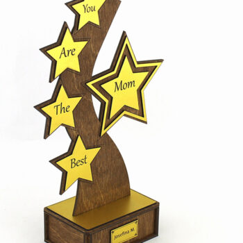 Intra απο ξύλο plywood 3mm-4mm πάχος Βραβείο Τρόπαιο. κοπής με λέιζερ Δίασταση 15x15 cm INTRAFABR-82470676 - Image 3