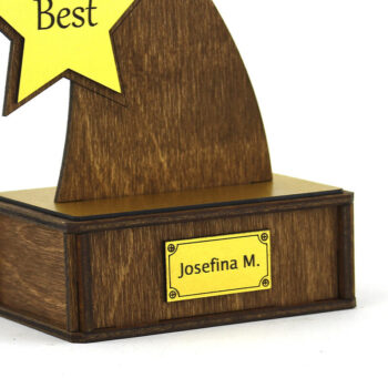 Intra απο ξύλο plywood 3mm-4mm πάχος Βραβείο Τρόπαιο. κοπής με λέιζερ Δίασταση 15x15 cm INTRAFABR-82470676 - Image 5